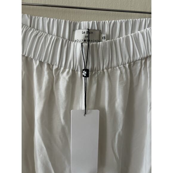 Molly Bracken Le Bain White Wide Leg Ruffle Pant NWT | XS - Picture 4 of 5